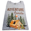 Tee Shirt Printed Outdoors Adventure Awaits Tent
