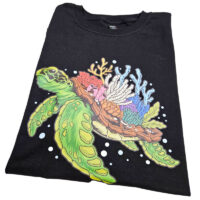 Tee Shirt Printed Beautiful Turtle