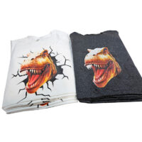 Tee Shirt Printed Beautiful T-Rex