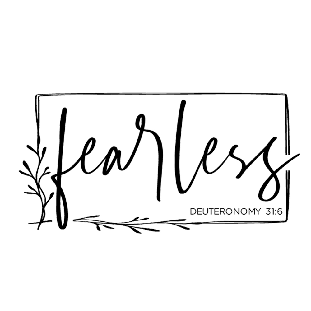 Tee Shirt Printed Affirmation Fearless - Image 2