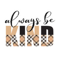 Tee Shirt Printed Affirmation Burberry Always Be Kind