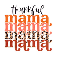 Tee Shirt Printed Affirmation Thankful Mama