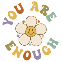 Tee Shirt Printed Affirmation You Are Enough