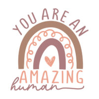 Tee Shirt Printed Affirmation You Are An Amazing Human