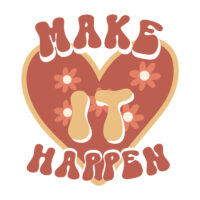 Tee Shirt Printed Affirmation Make It Happen