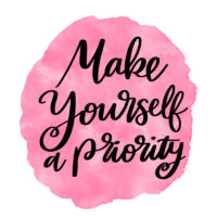 Tee Shirt Printed Affirmation Make Yourself A Priority
