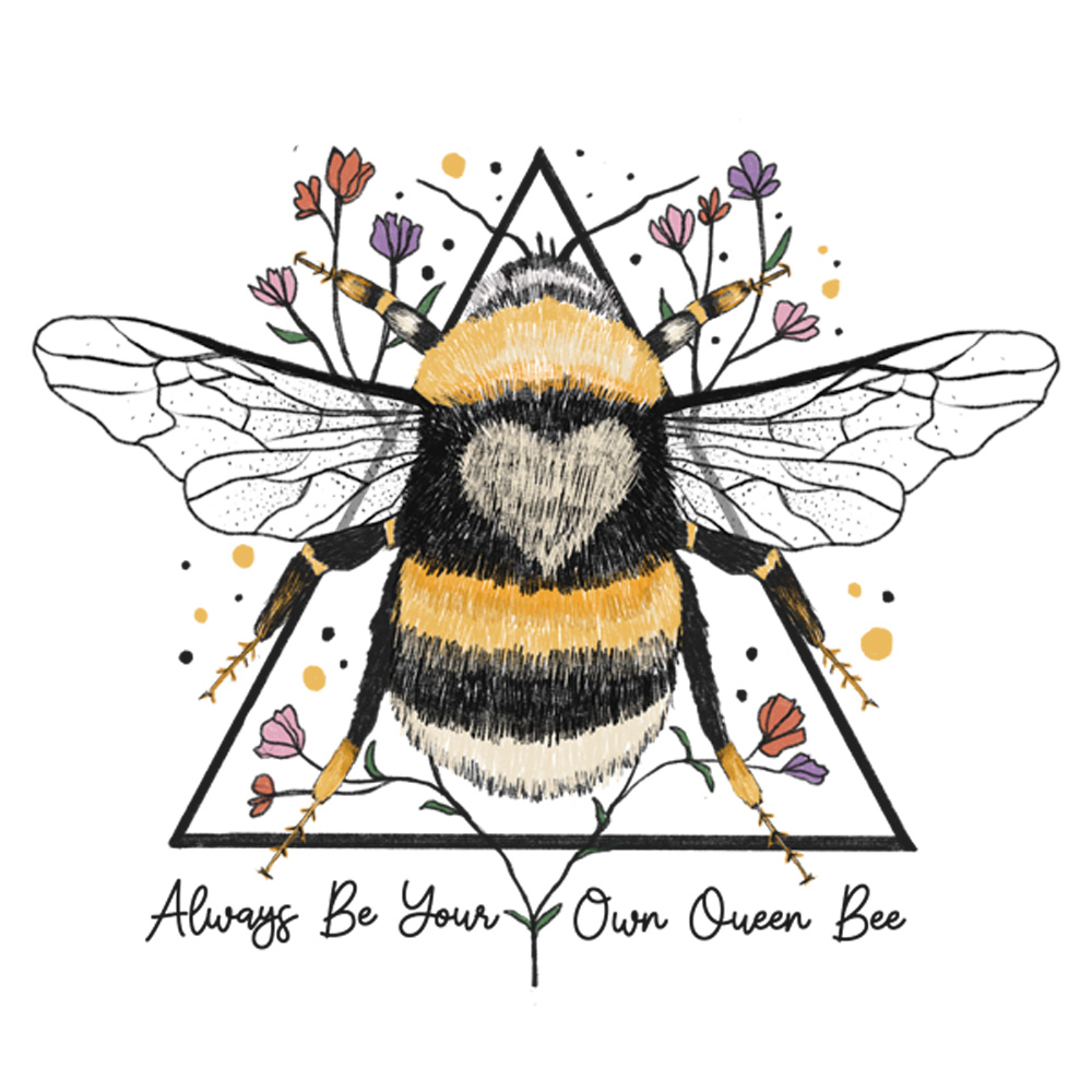 Tee Shirt Printed Bee Quotes Queen Bee