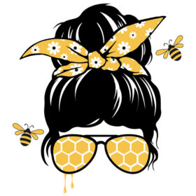 Tee Shirt Printed Bee Quotes Hair