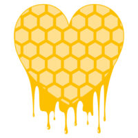 Tee Shirt Printed Bee Quotes Heart Honeycomb