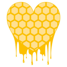 Tee Shirt Printed Bee Quotes Heart Honeycomb