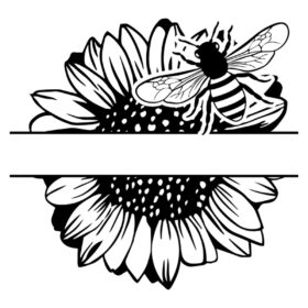 Tee Shirt Printed Bee Quotes Sunflower Namedrop