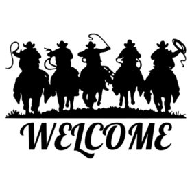Tee Shirt Printed Country Cowboy Welcome