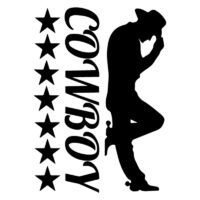 Tee Shirt Printed Country Cowboy Stars