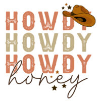 Tee Shirt Printed Country Howdy Howdy Howdy Honey