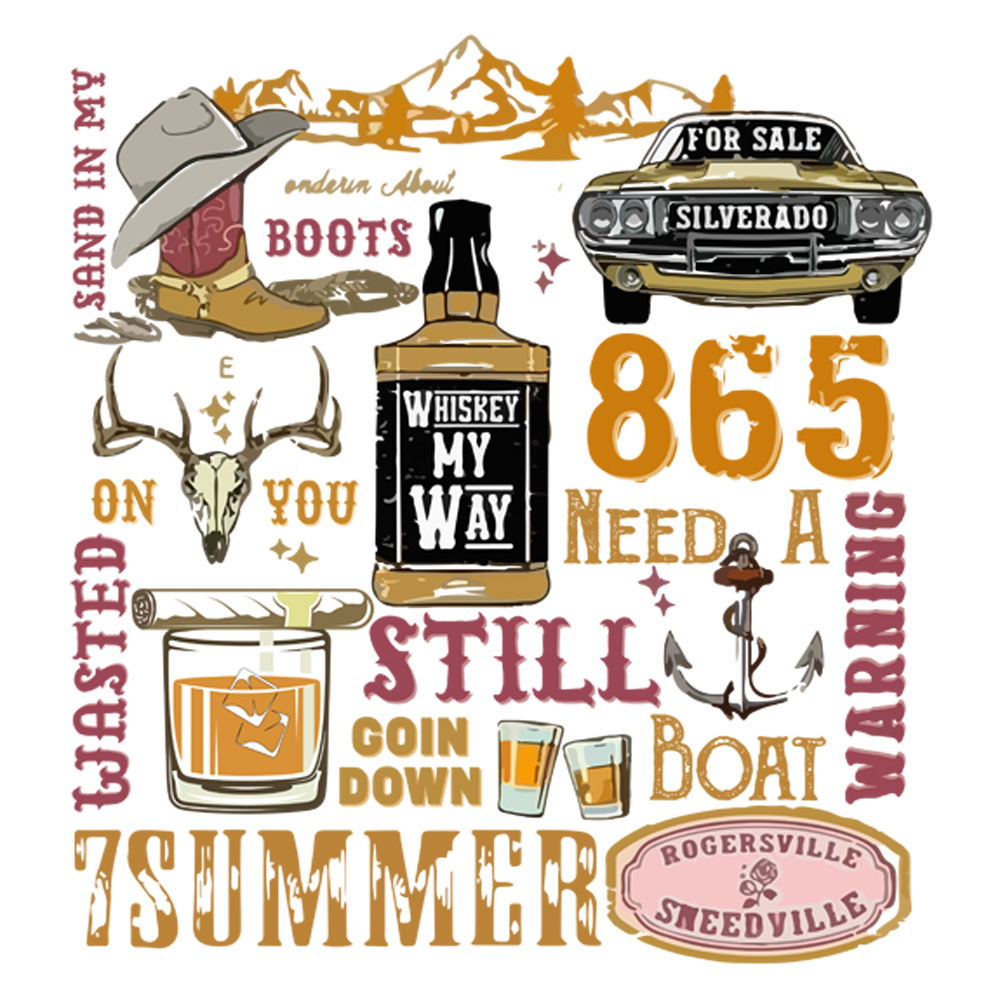 Tee Shirt Printed Country 7 Summer