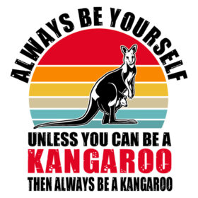 Alternative view of Tee Shirt Printed Beautiful Always Be A Kangaroo