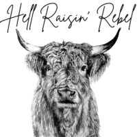 Alternative view of Tee Shirt Printed Beautiful Hell Raisin' Rebel