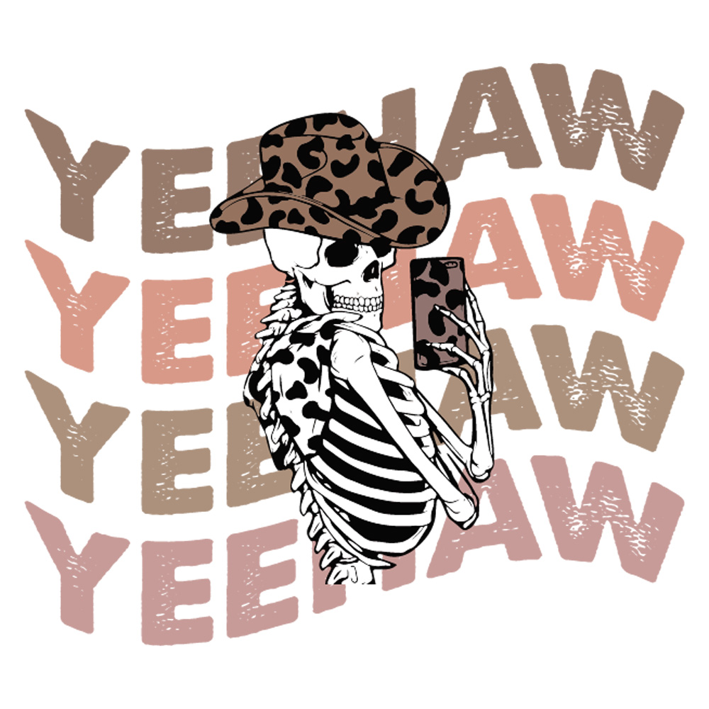 Tee Shirt Printed Edgy Yeehaw