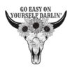 Tee Shirt Printed Edgy Go Easy On Yourself