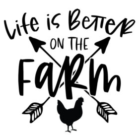 Tee Shirt Printed Chicken Life Is Better On the Farm