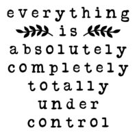 Tee Shirt Printed Sarcastic Totally Under Control