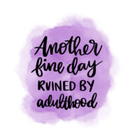 Tee Shirt Printed Sarcastic Another Fine Day