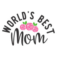 Tee Shirt Printed Family World's Best Mom