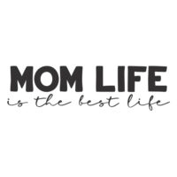 Tee Shirt Printed Family Mom Life Is The Best Life Bold