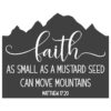 Tee Shirt Printed Faith As Small As A Mustard Seed