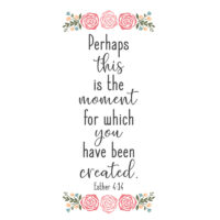 Tee Shirt Printed Faith Perhaps This Is The Moment