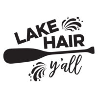 Tee Shirt Printed Lake Lake Hair Y'all