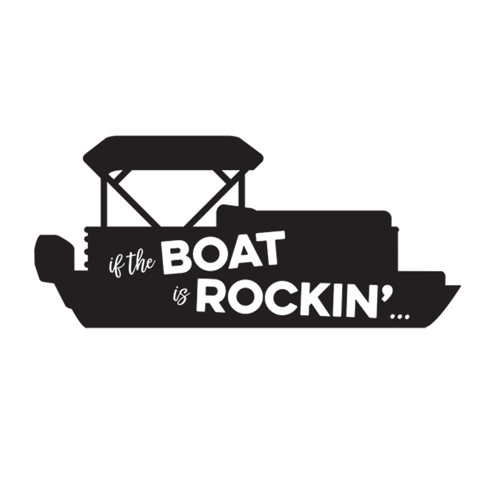 Tee Shirt Printed Lake If the Boat Is Rockin'