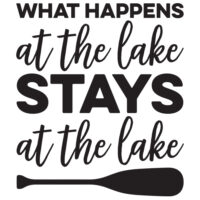 Tee Shirt Printed Lake What Happens At The Lake