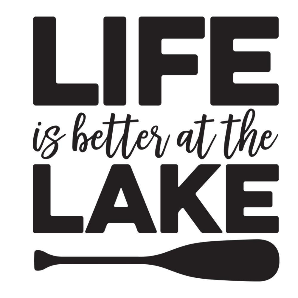 Tee Shirt Printed Lake Life Is Better At The Lake Paddle