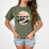 Tee Shirt Printed Lake Adirondack Chairs on the Beach
