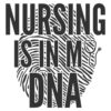 Tee Shirt Printed Nurse Finger Print DNA