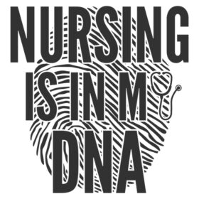 Tee Shirt Printed Nurse Finger Print DNA