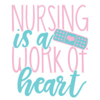 Tee Shirt Printed Nurse Work Of Heart