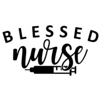 Tee Shirt Printed Nurse Blessed Nurse