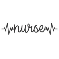 Tee Shirt Printed Nurse Nurse With Heart Beat