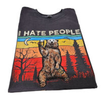 Alternative view of Tee Shirt Printed Outdoors Bear I Hate People