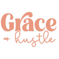 Tee Shirt Printed Small Business Grace & Hustle Pink
