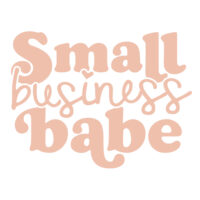 Tee Shirt Printed Small Business Babe Cursive