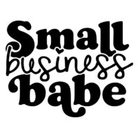 Alternative view of Tee Shirt Printed Small Business Babe Cursive