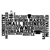 Alternative view of Tee Shirt Printed Small Business Owner Word Collage