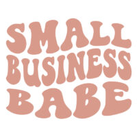Tee Shirt Printed Small Business Babe All Pink