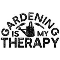 Tee Shirt Printed Plants Gardening Is My Therapy