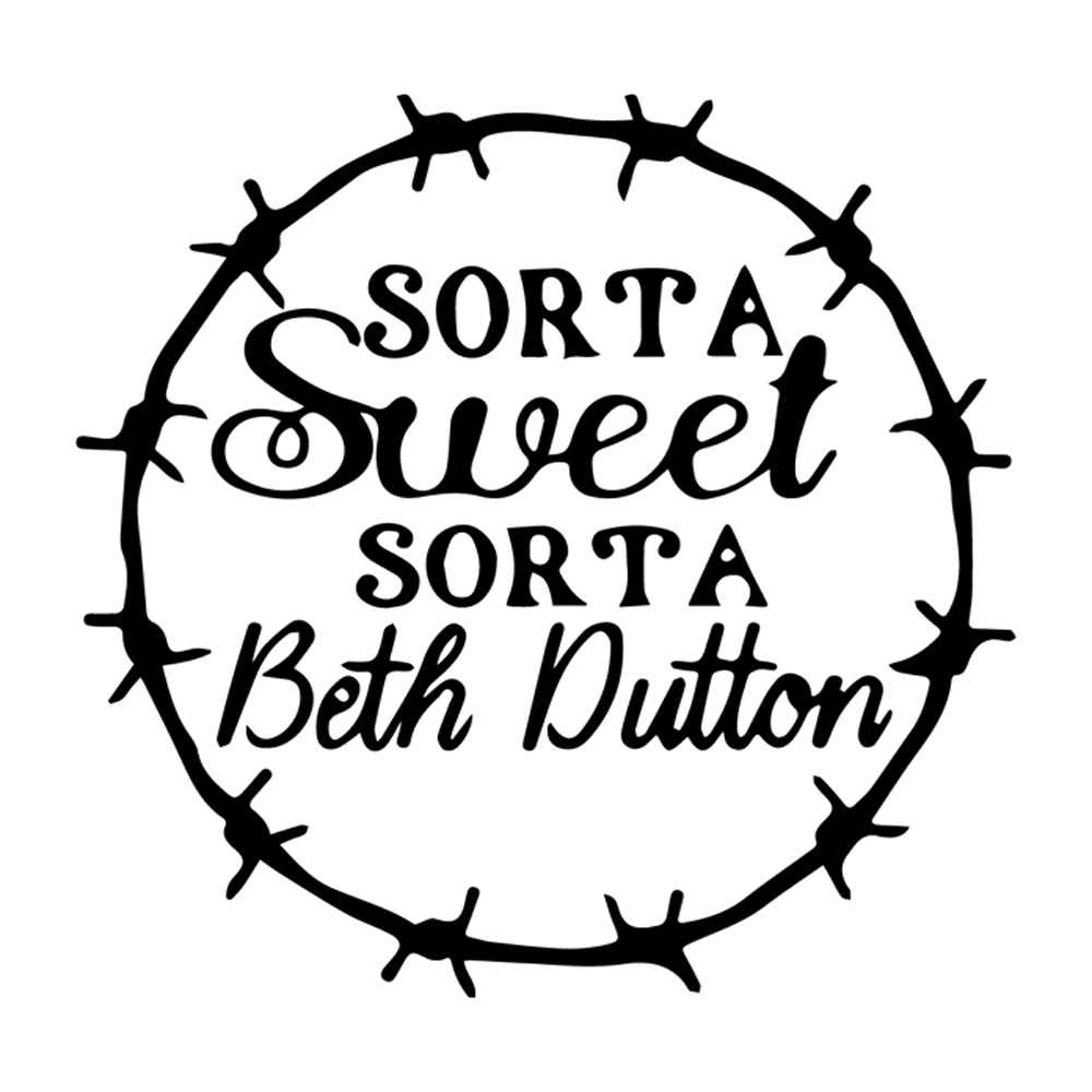 Tee Shirt Printed Ranch Sorta Sweet Sorta Beth Dutton