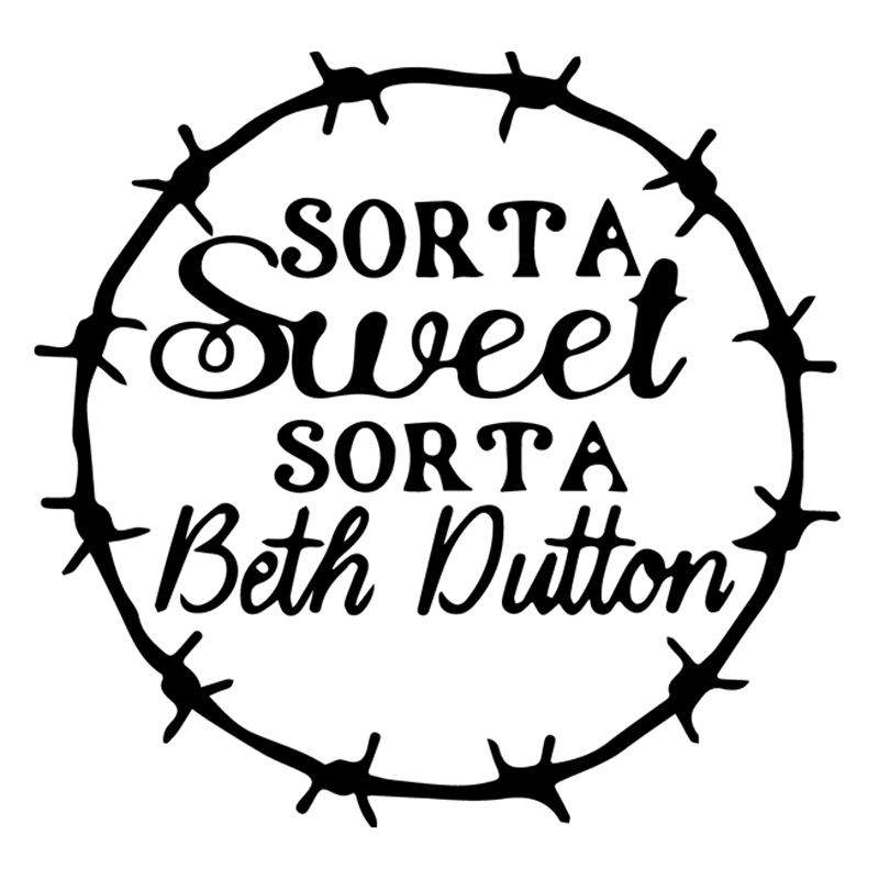 Tee Shirt Printed Ranch Sorta Sweet Sorta Beth Dutton - Image 2