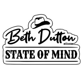 Tee Shirt Printed Ranch Beth dutton State Of Mind